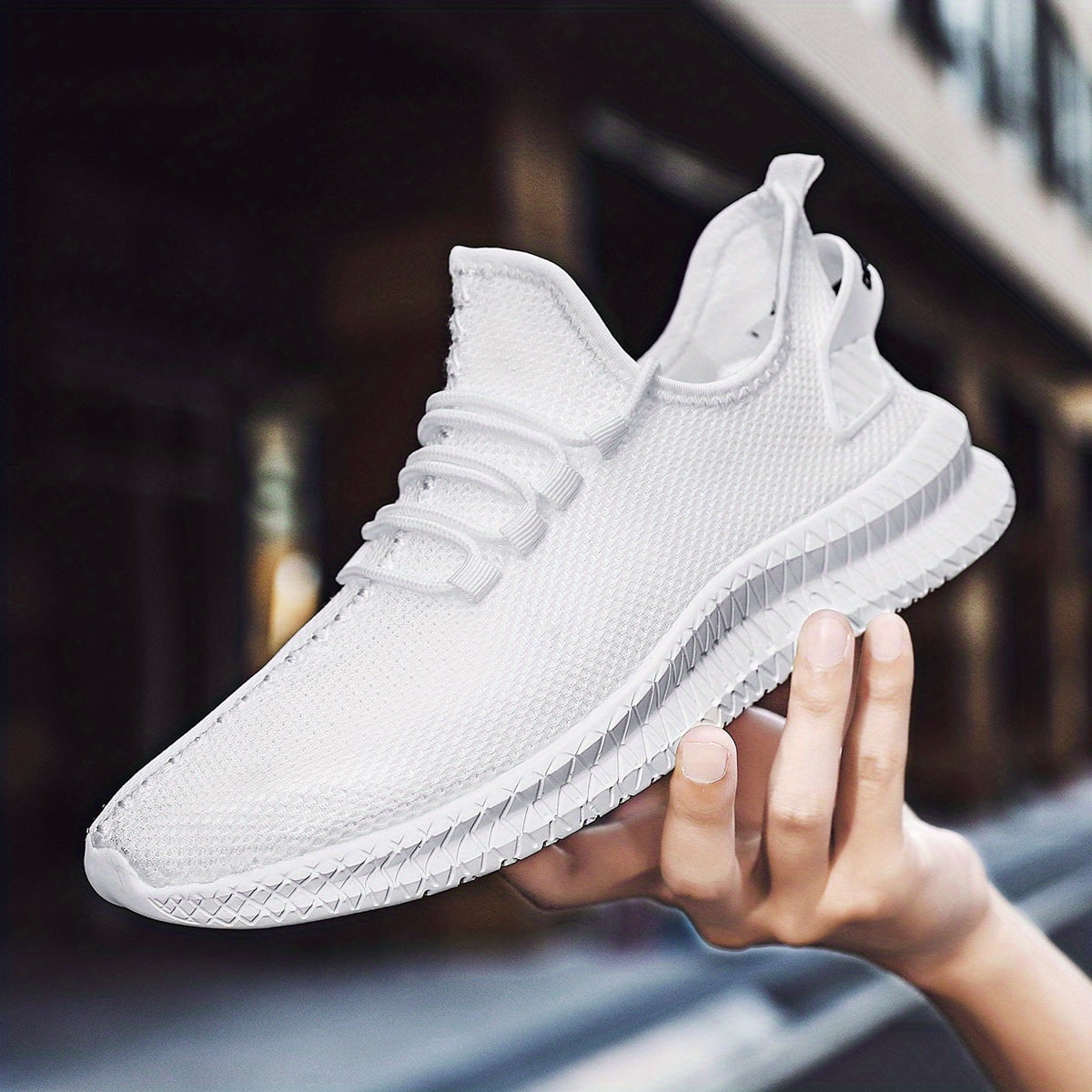 Men's Sneakers Breathable Lightweight Running Shoes Couple Outdoor