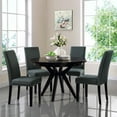 thumbnail image 5 of Modway Parcel 19.5" Polyester Fabric Dining Side Chair in Gray (Set of 4), 5 of 6
