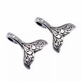 thumbnail image 2 of K-KED 300 Pcs Antique Silver Whale tail Charms Pendant 14x13MM B15625, 2 of 3
