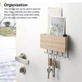 thumbnail image 4 of Estante de pared Punch Puerta gratis Perspago Decorativo Hook Box Hallway Hogar Space Saving Rack Soporte Paraguas Titular de Baño Color de Madera Jumpingount HA059702-01B, 4 of 7