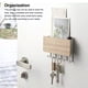 thumbnail image 4 of Estante de pared Punch Puerta gratis Perspago Decorativo Hook Box Hallway Hogar Space Saving Rack Soporte Paraguas Titular de Baño Color de Madera Eigraketly HA059702-01B, 4 of 7