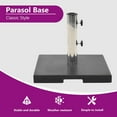thumbnail image 4 of vidaXL Parasol Base Granite 44.1 lb Square Black, 4 of 7