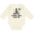 thumbnail image 3 of Inktastic Grandma Grandpa Love Me Boys Long Sleeve Baby Bodysuit, 3 of 5