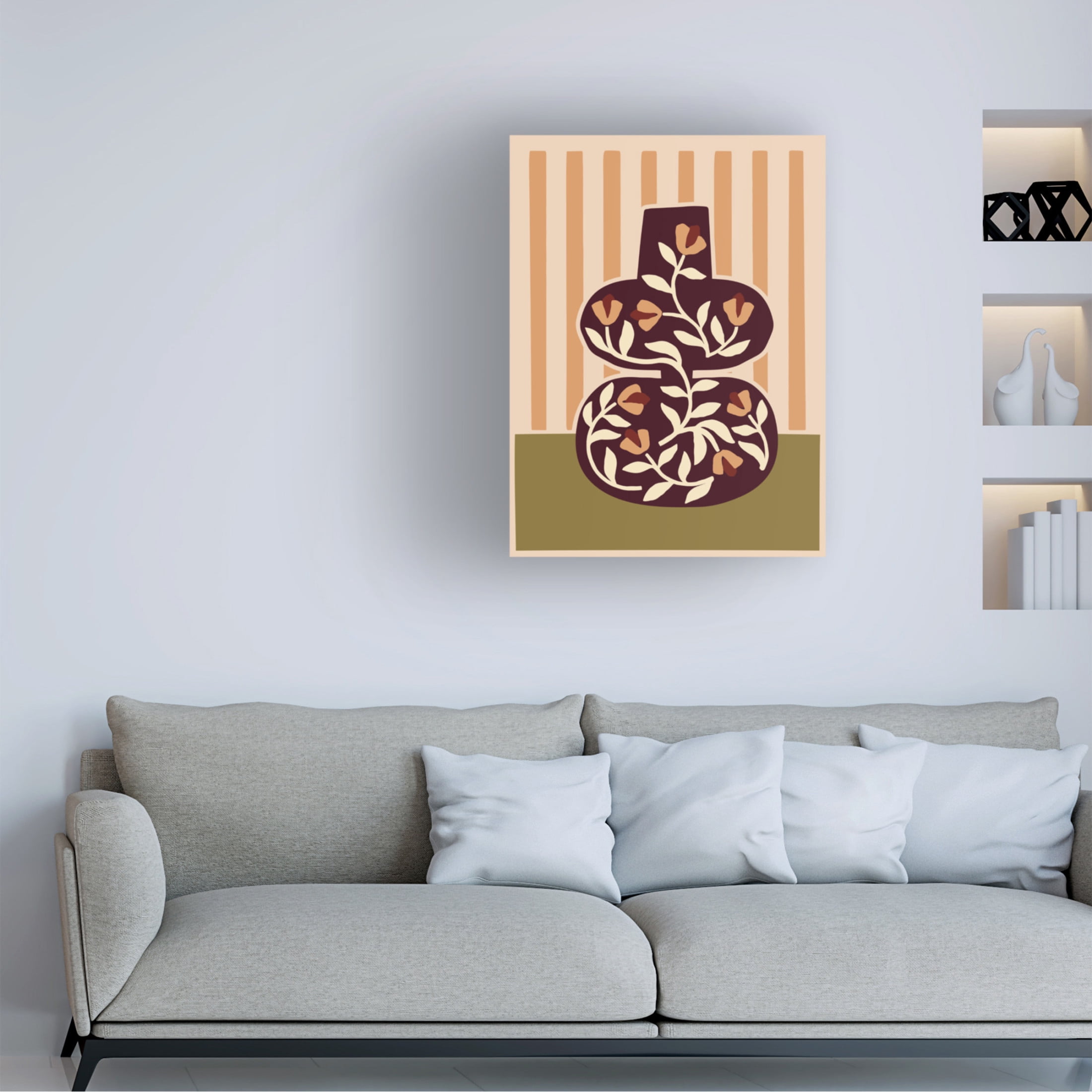 Trademark Fine Art Margaux Fugier Le Quotidien FLOWERS VASE Canvas Wall Art
