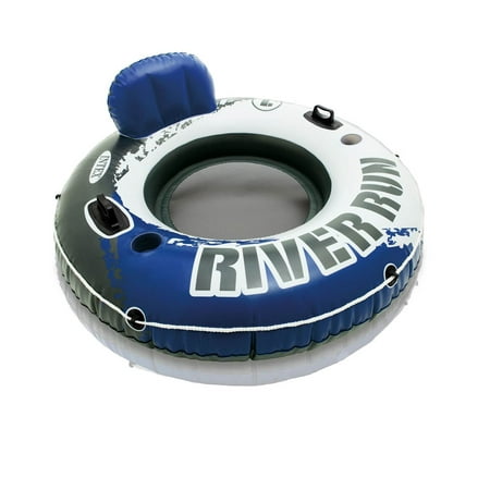 intex inflatable floating run river tubes pump quick fill air
