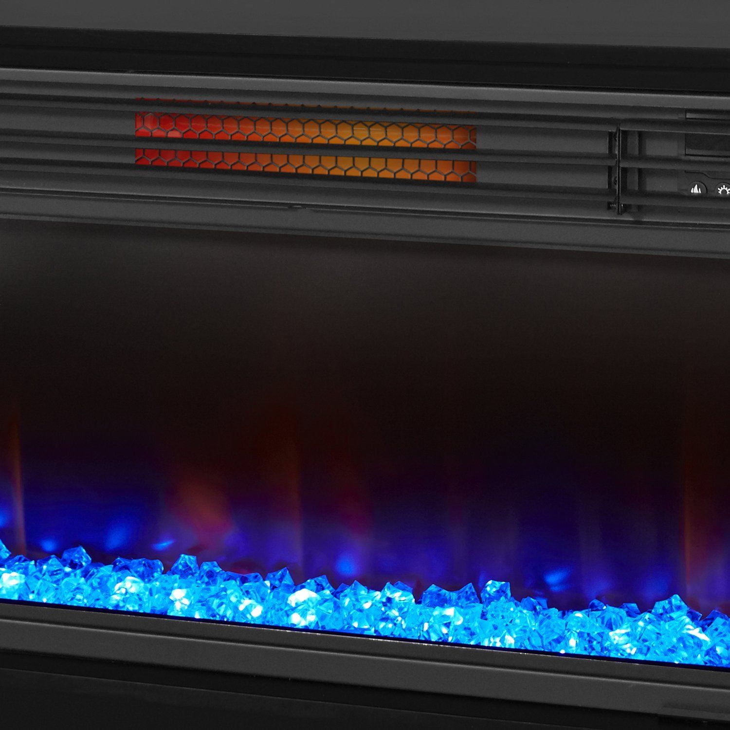 LifeSmart LifeZone Electric Infrared Quartz Standing Fireplace Heater