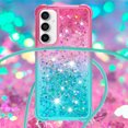 thumbnail image 4 of Funda para Samsung Galaxy S23 FE 5G Brillantina Líquida Divertida Reluciente y con Cristales en Movimiento Cuerpo Cruzado con Cordón Ajustable, 4 of 5