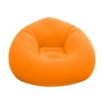 thumbnail image 2 of Sofa Cover* Clearance! Flocking Pvc Inflatable Sofa Portable Inflatable Lounger for Camping & Beach Inflatable Couch for Indoor and Outdoor Camping Couch Inflatable Flocking Couch Cushion, 2 of 9