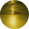 thumbnail image 1 of Ahgly Company Machine Washable Indoor Round Transitional Orange Gold Area Rugs, 3' Round, 1 of 7