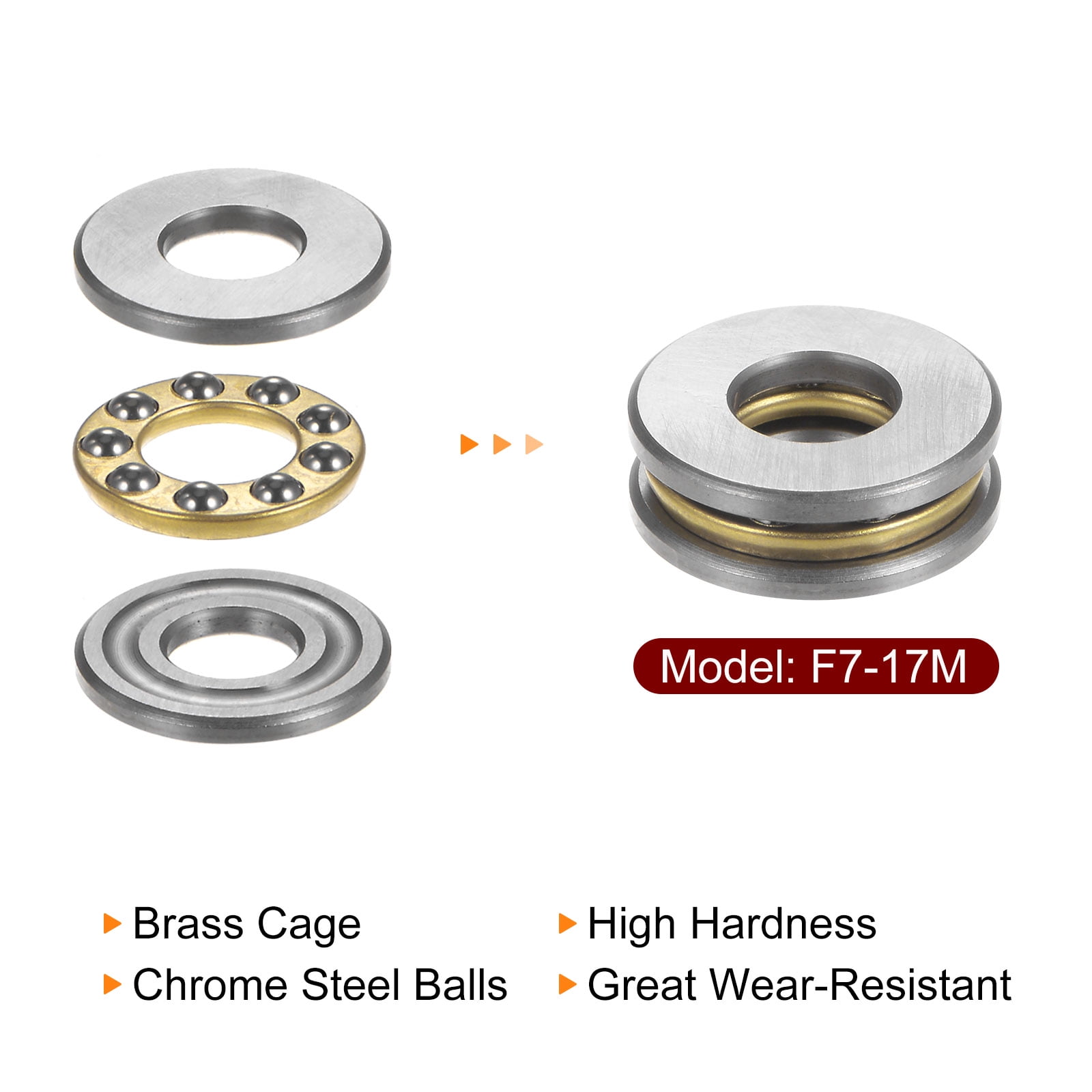 Double / Single Row Thrust Ball Bearing 29236 Sealed Thrust Bearing With Flat Seats