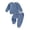 Bsets20-Blue, variant on UAYOTSE Baby Boys Henley Button Waffle Knit Outfit Drawstring Jogger Pants Casual Fall Daily Clothes Size 3-6 Months