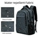 thumbnail image 4 of Mochila de viaje para portátil DUSLANG, resistente al agua, 17 pulgadas, gris oscuro, 4 of 6