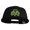 Black, variant on Clover Iron on Patched Flat Bill Snap Back Mesh Cap - Black OSFM