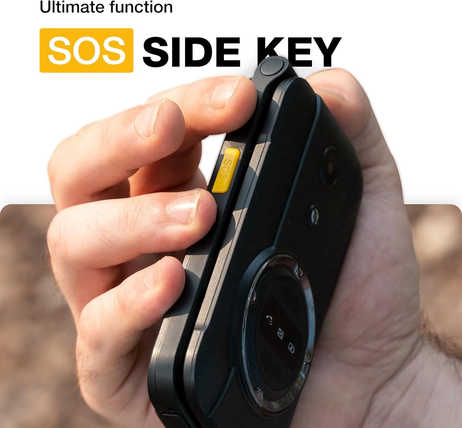 AGM M8 Rugged Basic Flip Phone, 4G Feature Cell Phone, Simple Mobile Phones, Waterproof | Drop-Proof, SOS Side Key, 104dB Powerful Speaker, Large Keypad&Fonts, Dual SIM