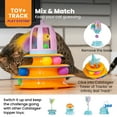 thumbnail image 5 of Catstages 2-in-1 Chirping Bird Interactive Cat Toy – Touch-Activated Toy with Sound and Ball Track Fun, Standalone Toy or Track Add-On, Purple, 5 of 7