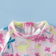 thumbnail image 5 of Hienoo Newborn Girls One-Piece Swimsuit Short Sleeve Cartoon Dinosaur Swimwear Beach Onesie Bathing Suit, 5 of 5