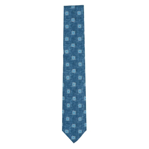 Altea Men's Denim / Blue Flower Dot Necktie - One Size