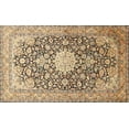 thumbnail image 1 of Ahgly Company Indoor Rectangle Traditional Brown Gold Medallion Area Rugs, 2' x 3', 1 of 6