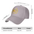 thumbnail image 5 of Lispipm Women Men Baseball Cap Adjustable Size Running Workouts Sun Hat Outdoor Activities Trucker Hats for All Season Grey, 5 of 7