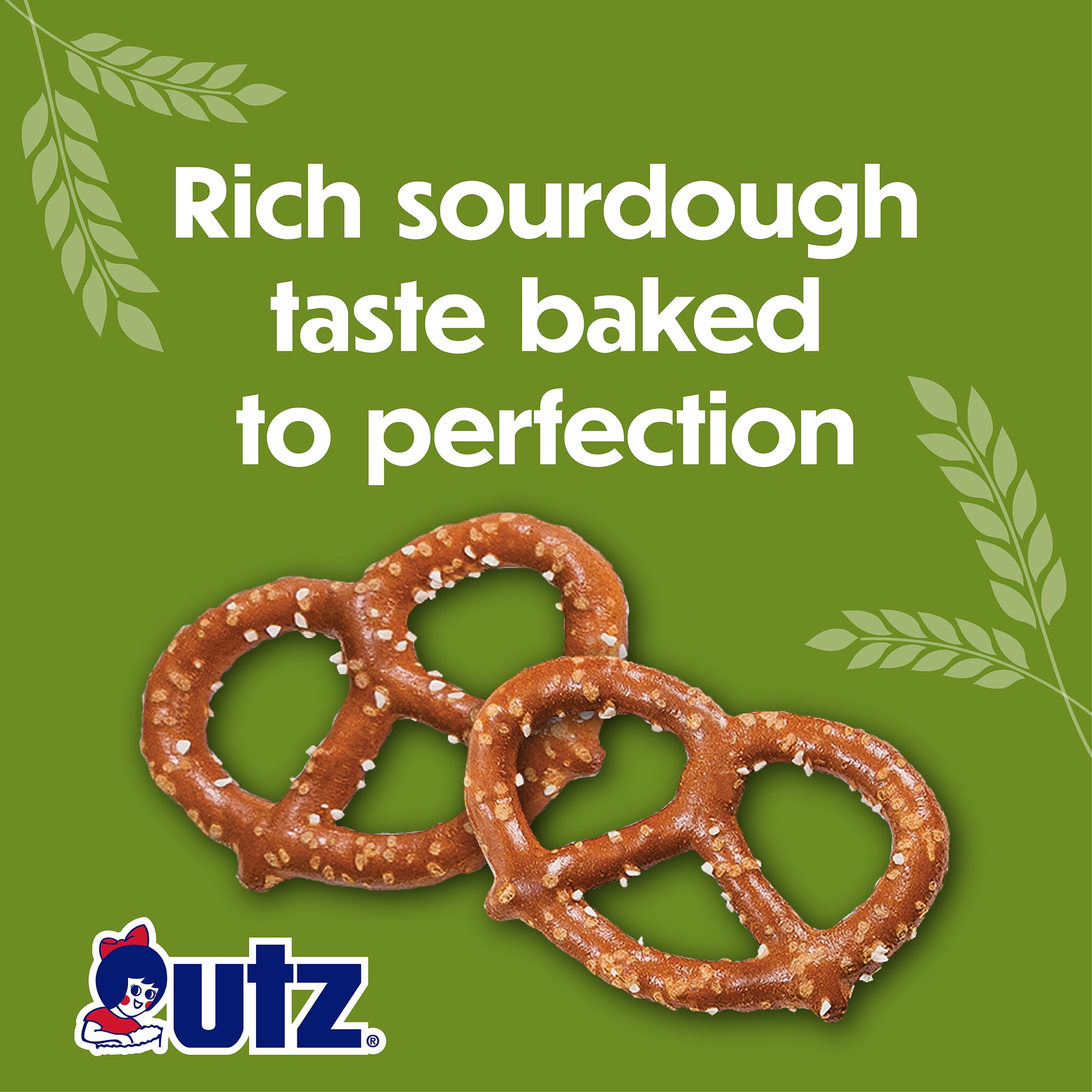 (3 pack) Utz Sourdough Specials Original Pretzels, 16 oz Bag
