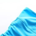 thumbnail image 3 of SWSMCLT Women's Classic Bathing Suit Drawstring Medium Waist Frill Slimming Bath Suit Beachwear Elastic Modest Peacock Blue Small, 3 of 5