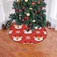 thumbnail image 2 of FMSHPON Cute Reindeer Winter Christmas Red Xmas Christmas Tree Skirt Stand Mat for Holiday Party Decoration Indoor Outdoor 36 inches, 2 of 3