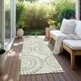 thumbnail image 6 of Addison Rugs Chantille Indoor/Outdoor Transitional Circles Aloe Washable Runner Rug, 2'3" x 7'6", 6 of 6