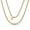 Gold, variant on Silver Chain Necklace for Men & Women – 3mm Cuban Link, Solid 925 Sterling Silver, Italian Made, Hypoallergenic, Tarnish Resistant, 14 Inch