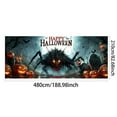thumbnail image 2 of Heavy Duty Garage Banner 15x7 Feet Halloween Theme Polyester Material Durable Weather Resistant Easy to Hang Reinforced Edges for Halloween Party Photo Scenes, 2 of 5