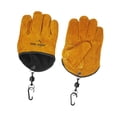 thumbnail image 4 of Guantes resistentes al calor Guantes para barbacoa al aire libre para campamento Manipulación Atrapados Asados Amarillo DYNWAVEMX, 4 of 7