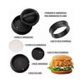 thumbnail image 2 of Prensas Para Hamburguesas Moldes Antiadherentes 3 en 1 Negros Lab.G  Prensas Para Hamburguesas, 2 of 4