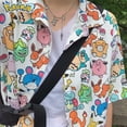 thumbnail image 2 of Aniem-ropa de Pokémon para mujer, camisa de manga corta con estampado de dibujos animados, blusa informal Harajuku con cuello vuelto, 2023 qym unisex, 2 of 2