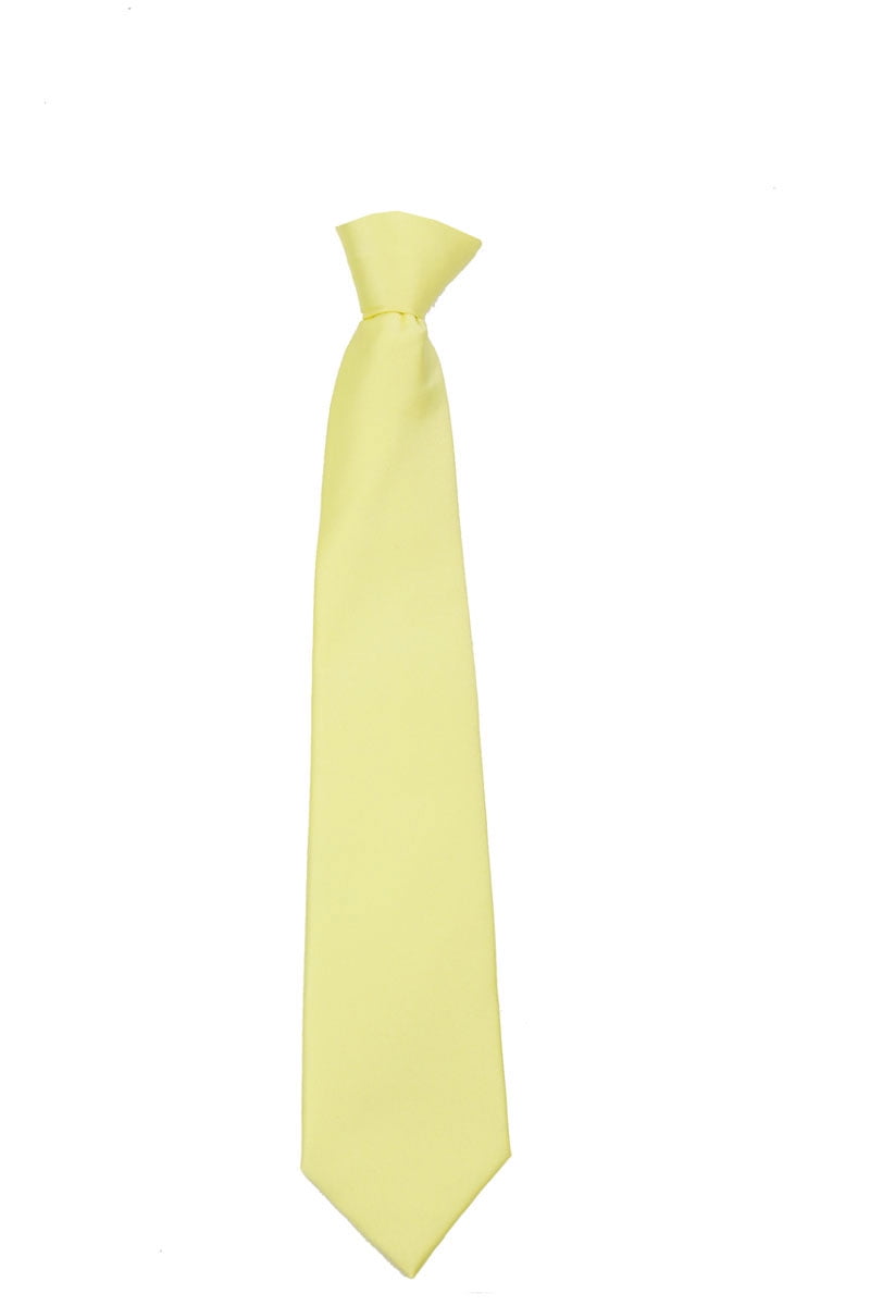 Boys or Girls 11 Solid Clip-on Necktie