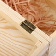 thumbnail image 3 of Abbracc Unfinished Wooden Gift Box for 2 Bottle Red/ White Box - with Clasp, 3 of 9
