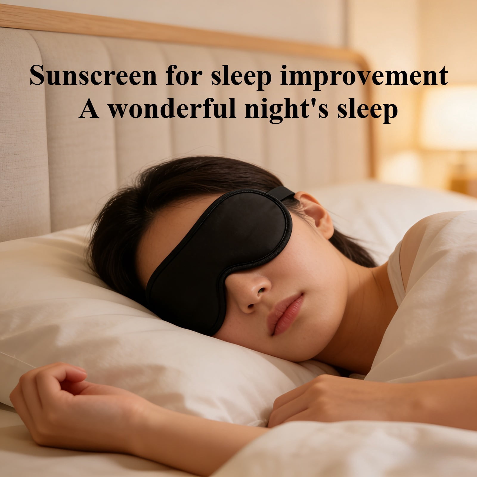 CHENQI Sleep mask, gel cold compress mask, relieves eye fatigue, adjustable elastic band, one-size-fits-all, suitable for lunch breaks at work, travel, computer enthusiasts, home use, black