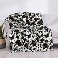 thumbnail image 3 of Rateoe Cow Skin 1 Pattern Flannel Throw Blanket, Ultra-soft Blanket for Bed, Couch, Car, Hypoallergenic Anti-pilling blanket-60"x50"(Horizontal), 3 of 6