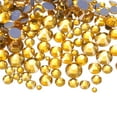 thumbnail image 1 of Uxcell 1450Pcs Rhinestones Hotfix Cristales de Vidrio Gems SS6-SS30 Set, Dorado, 1 of 6