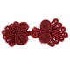 thumbnail image 5 of 20 juegos de botones de nudo chino de perla para decoración de ropa cheongsam DIY Vino tinto, 5 of 9