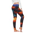 thumbnail image 3 of Gibobby Leggings Mujer Mallas con estampado Halloween para mujer, mallas paraportivas con Control Yoga para mujer, mallas talle（Azul， L), 3 of 4