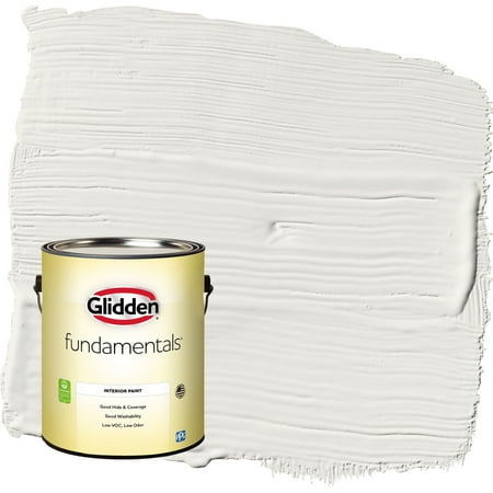 Glidden Fundamentals Willow Springs / White Semi-Gloss Interior Paint, 1 Gallon