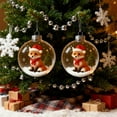 thumbnail image 4 of Kojanyu Transparent Christmas Animal Ornament – Mini Winter Scene In A Sparkling Sphere, 4 of 6