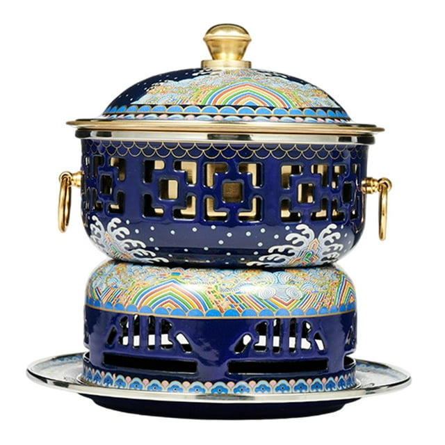 GUOOL Marmite Shabu Marmite Chinoise Ancienne Marmite Beijing Marmite de Cuisson Portable Pratique B