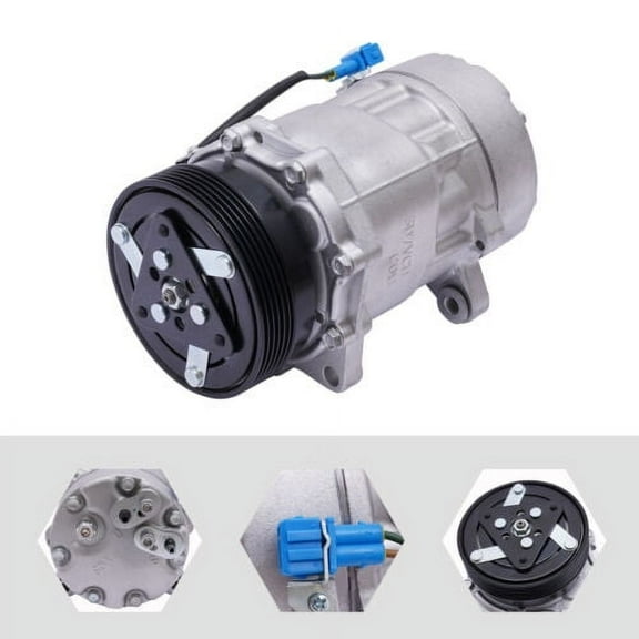 A/C Compressor SD7V16 For VW Jetta Golf 1998-2001 1.8L 1.9L 2.0L With Clutch