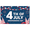 1A, variant on Red White Blue Banner Fourth of July Decoration Patriotic Theme Independence Day Banner for Party Celebration Outdoor Indoor Event