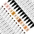 thumbnail image 3 of Bianyo Skin Tone Alcohol Markers, Set of 12, Dual Tip Bullet & Chisel Art Marker Set with Pen Case, 3 of 4