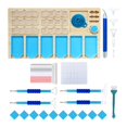 thumbnail image 2 of DIY Diamond Pinting Kits Herramientas Accesorios con 28 Tragamonedas de Almacenamiento de Contenedores para Pintura de Diamante Envases de Almacenamie Azul M Macarena Bandejas de pintura de diamantes, 2 of 8
