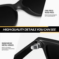 thumbnail image 5 of LINVO Classic Retro Polarized Black Sunglasses for Men Women Fishing Driving Hiking, 5 of 7
