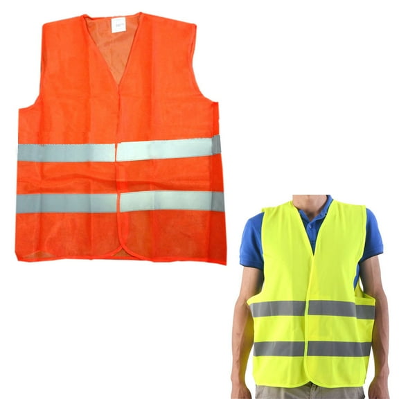 1 Reflective Safety Vest Mesh School Emergency Construction Traffic Neon Colors