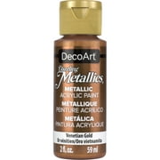 DecoArt Dazzling Metallics Acrylic Color, 2 oz., Venetian Gold