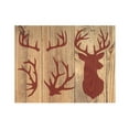 thumbnail image 2 of Deer Antlers Mount Wall Stencil Template Reusable 8.5 x 11 for Painting on Walls, Wood, Etc. By Stencilville, 2 of 2